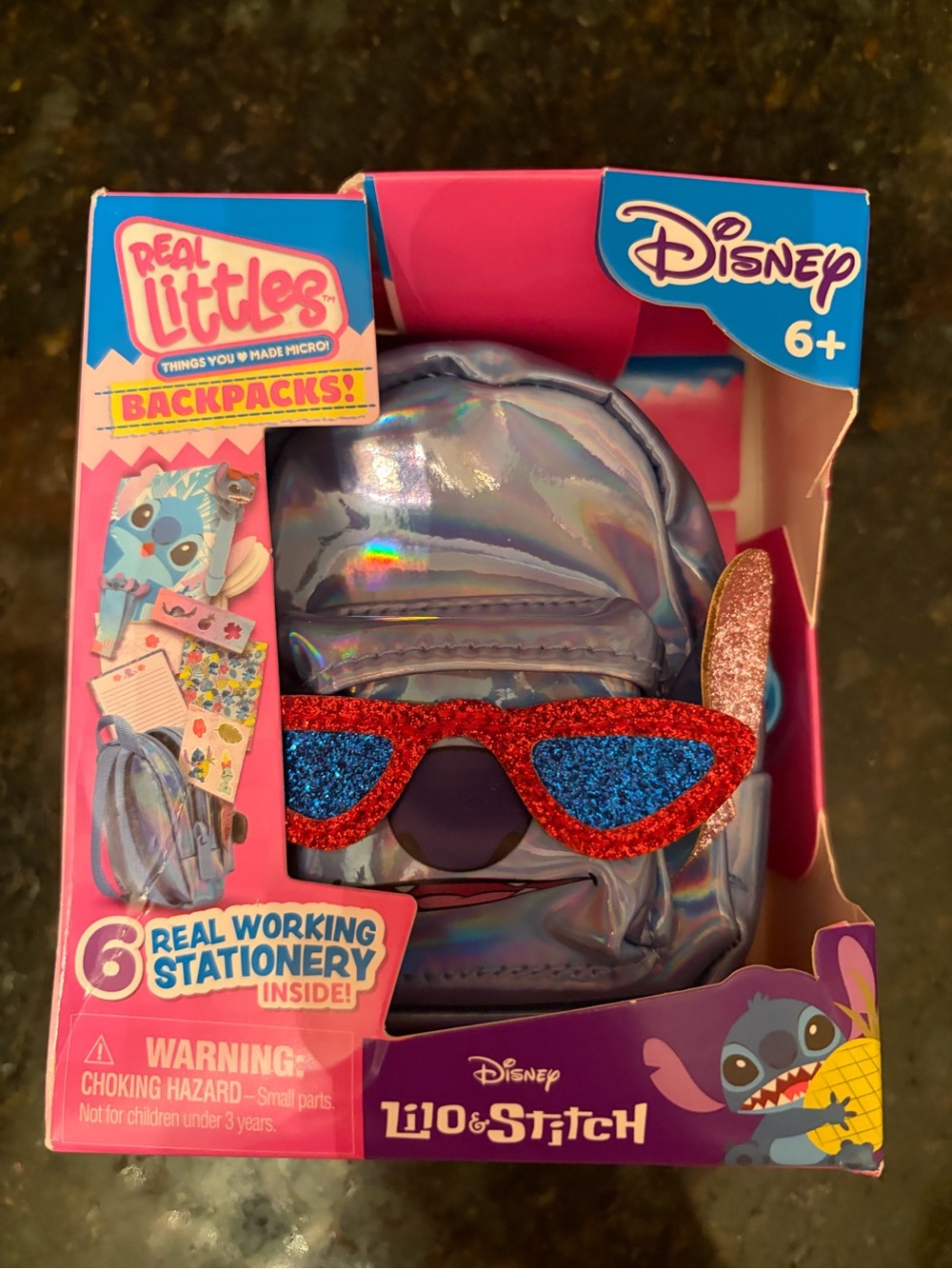 Disney real littles stitch backpack bag charm